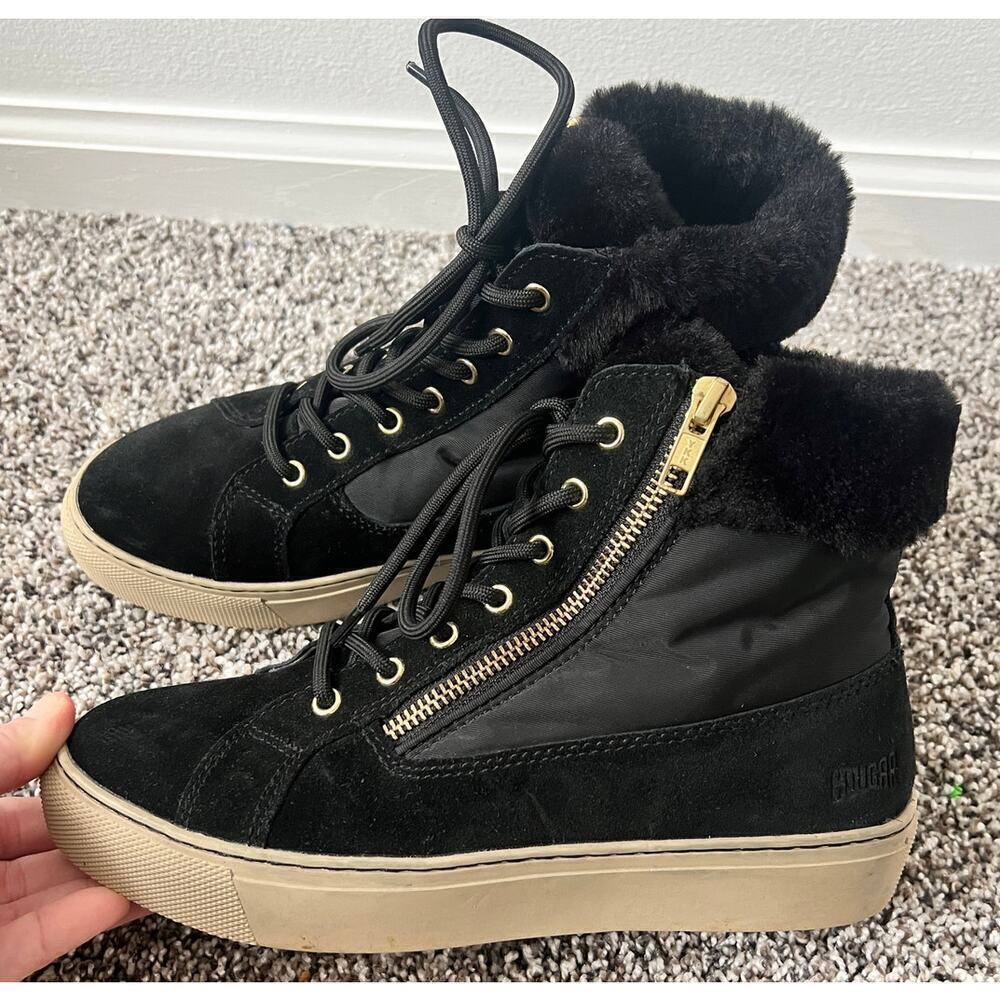 Cougar Doublin women's suede zipper boots women's size 6
